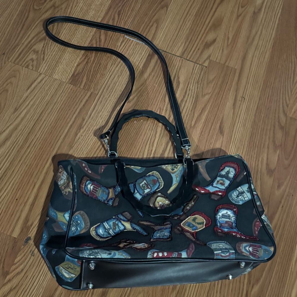 Prezzo Cowgirl Boots Western Beaded Southwestern Handbag Crossbody Purse‎ Retro